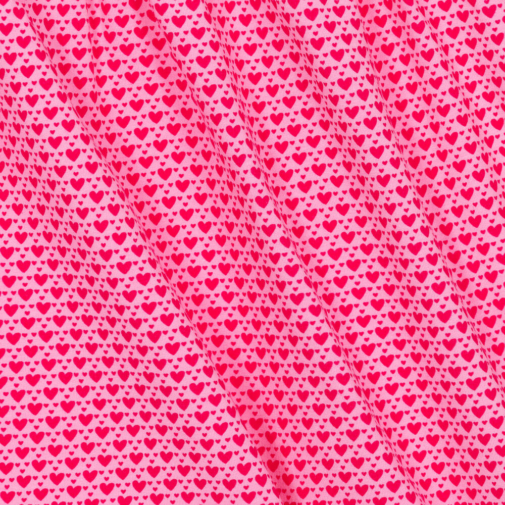 Agatha Ruiz de la Prada-Girls Pink Cotton Logo Heart Dress | Childrensalon Outlet