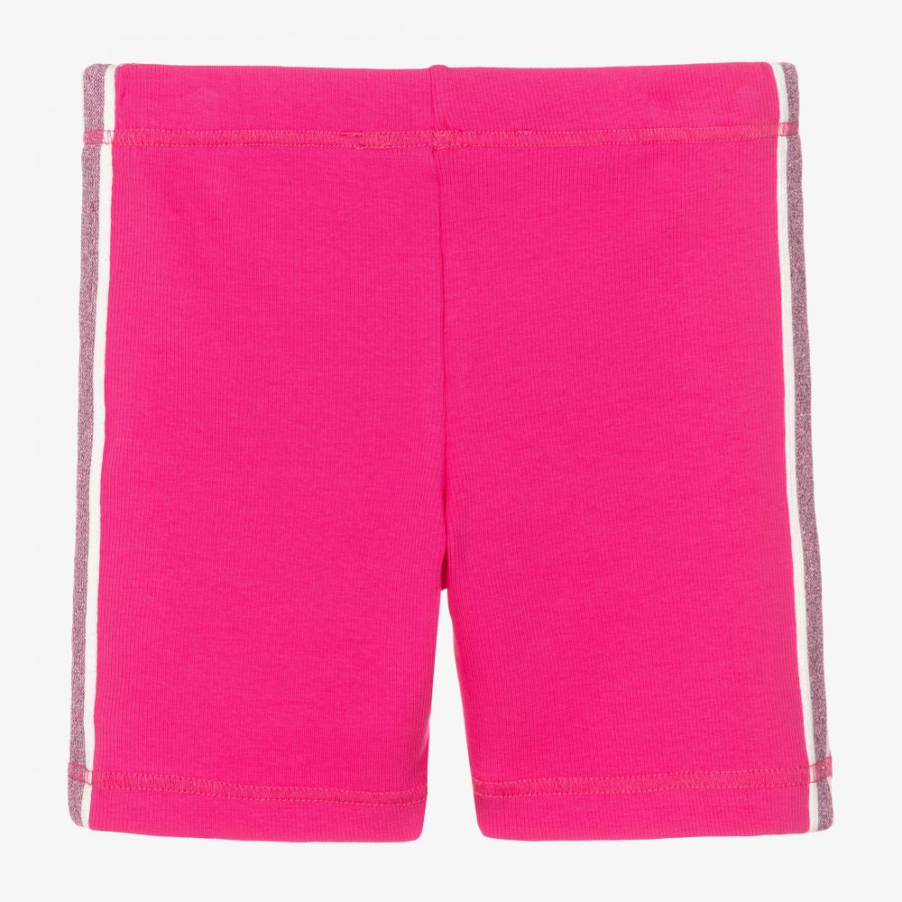Agatha Ruiz de la Prada-Girls Pink Cotton Logo Shorts | Childrensalon Outlet