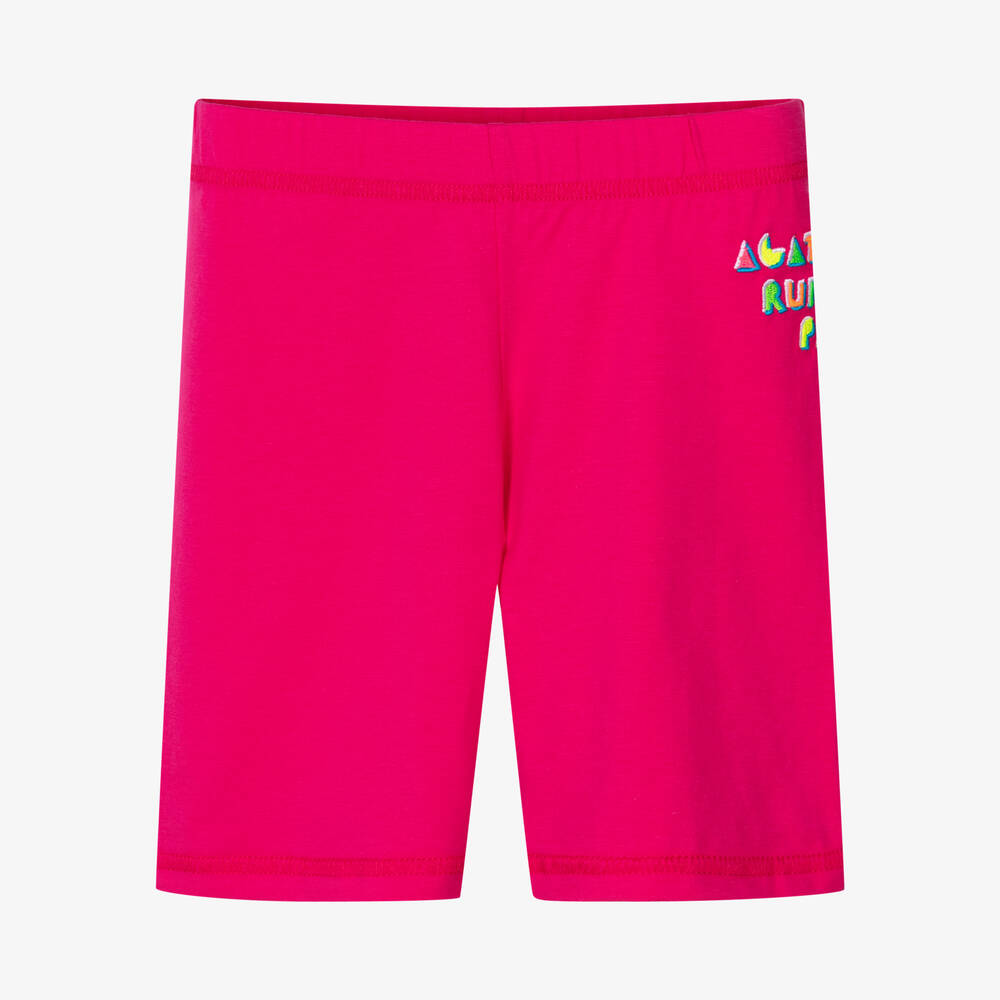Agatha Ruiz de la Prada - Girls Pink Cotton Shorts  | Childrensalon