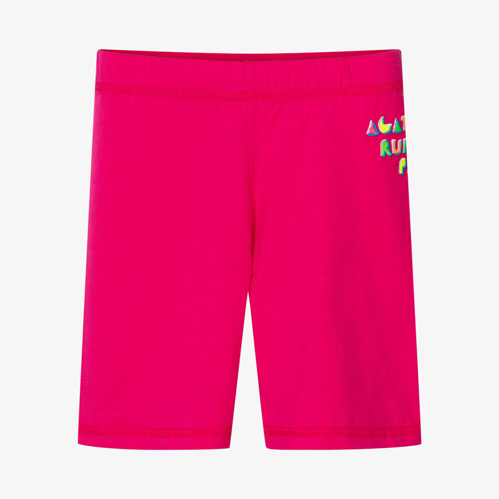 Agatha Ruiz de la Prada-Girls Pink Cotton Shorts  | Childrensalon Outlet