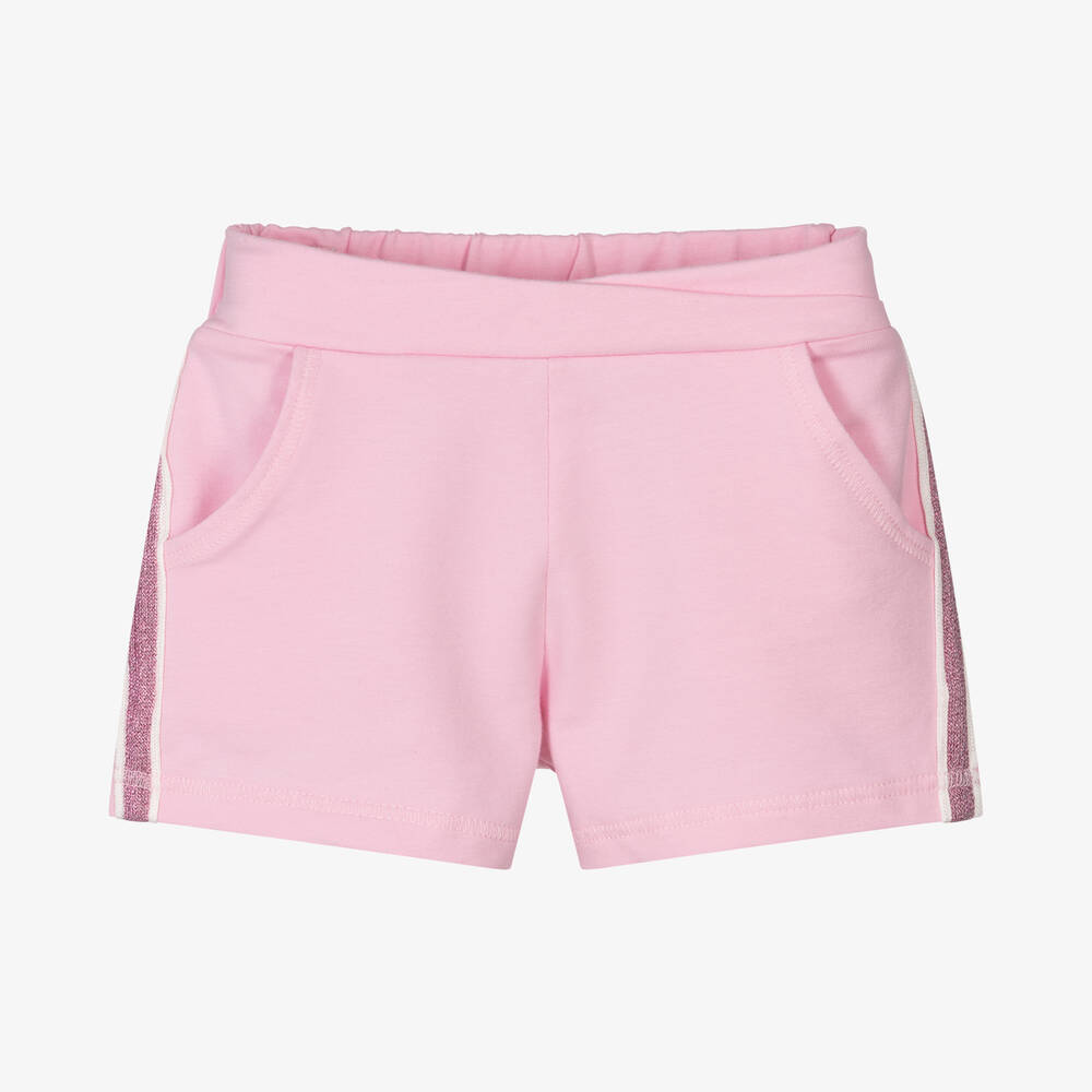Agatha Ruiz de la Prada - Girls Pink Cotton Shorts  | Childrensalon