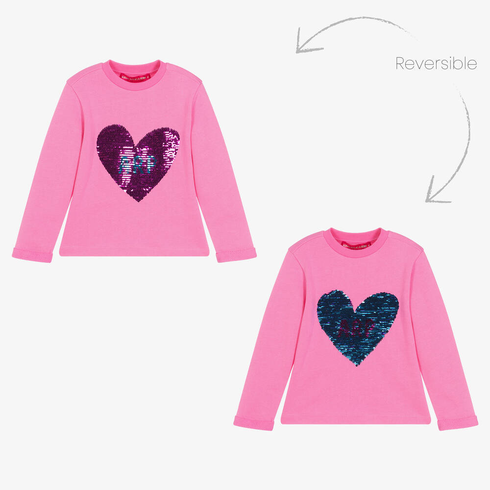 Agatha Ruiz de la Prada-Розовый хлопковый свитшот для девочек | Childrensalon Outlet
