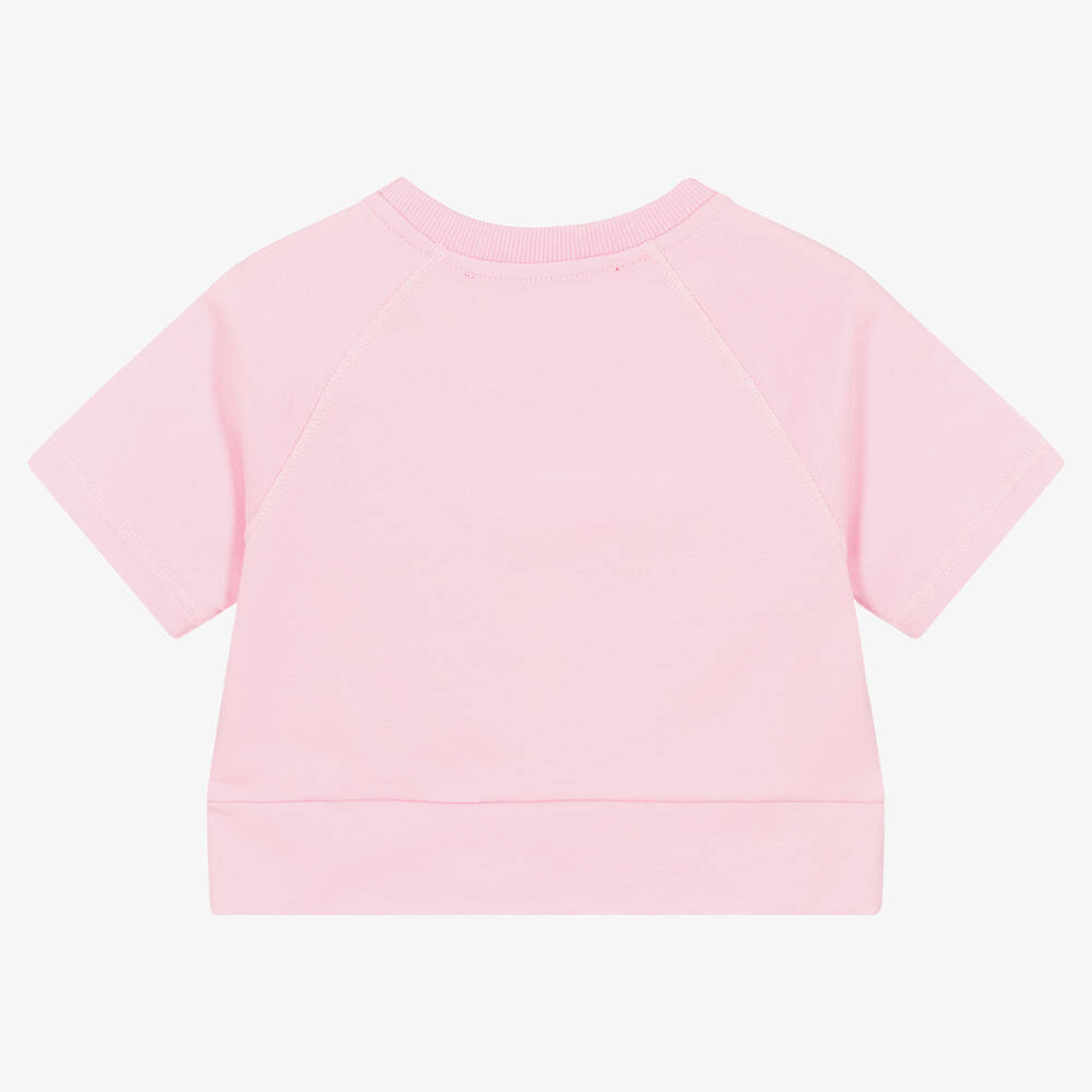 Agatha Ruiz de la Prada-Girls Pink Cotton T-Shirt | Childrensalon Outlet