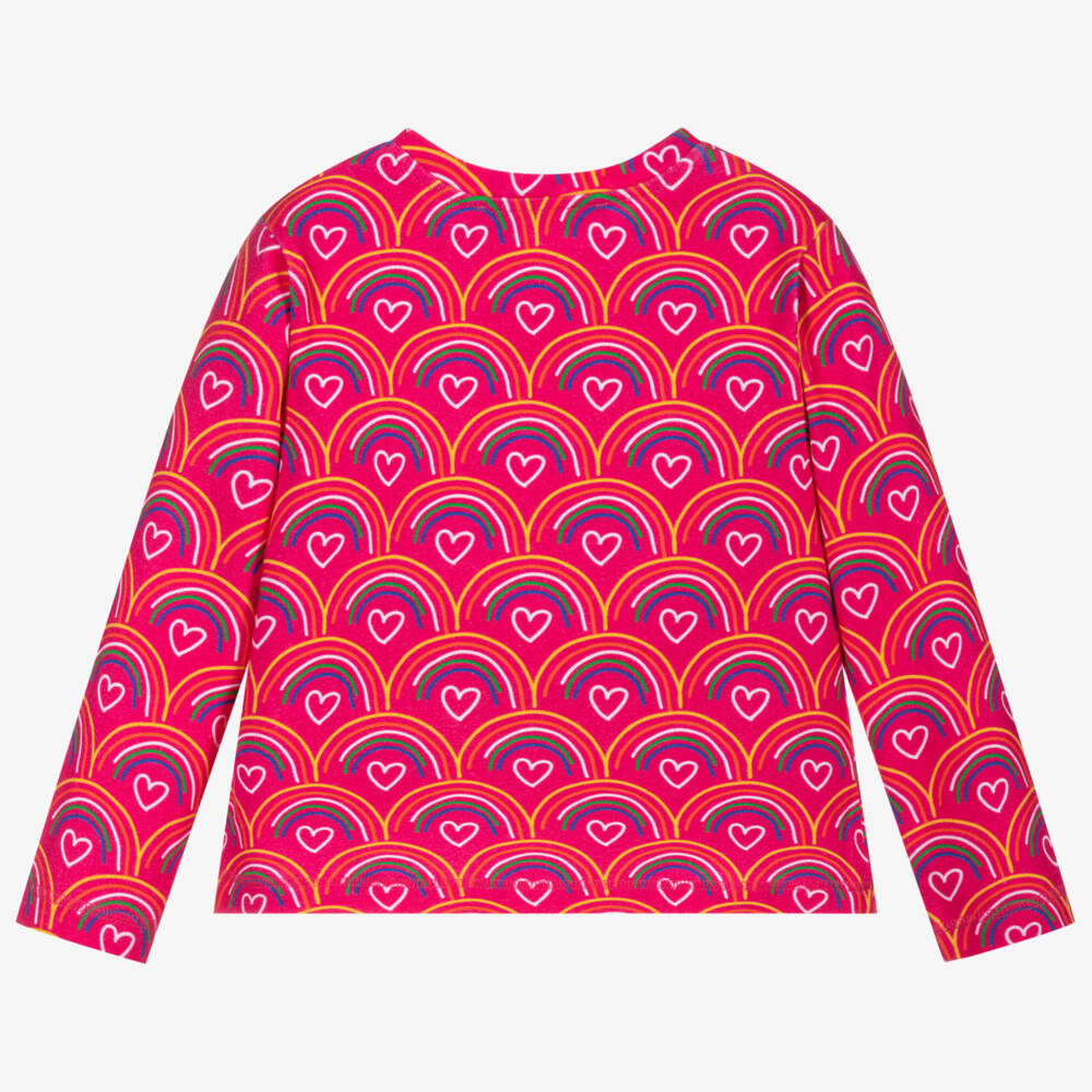 Agatha Ruiz de la Prada-توب قطن جيرسي لون زهري للبنات | Childrensalon Outlet