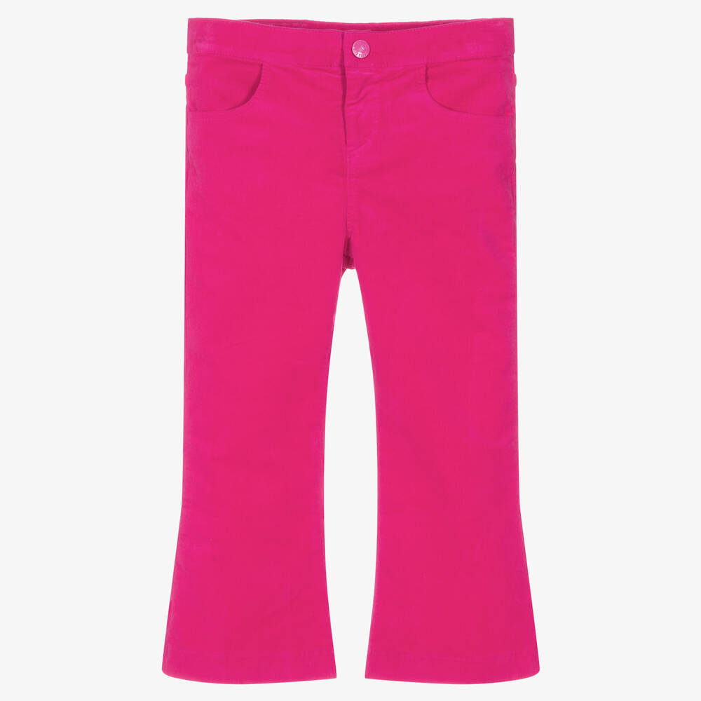 Agatha Ruiz de la Prada - Girls Pink Cotton Trousers | Childrensalon