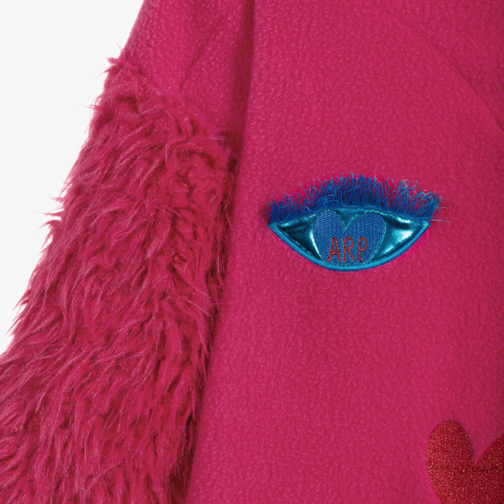 Agatha Ruiz de la Prada-سويتشيرت فليس لون زهري فيوشيا للبنات | Childrensalon Outlet
