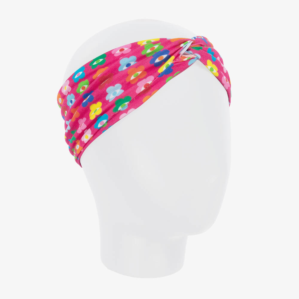 Agatha Ruiz de la Prada Girls Pink Floral Headband Childrensalon Outlet