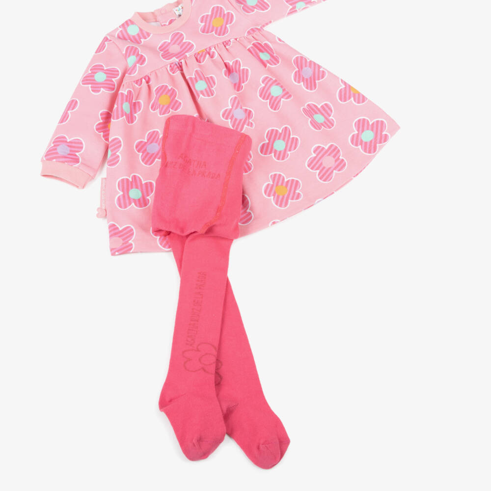 Agatha Ruiz de la Prada-Набор розовое платье с цветочным узором для девочек | Childrensalon Outlet