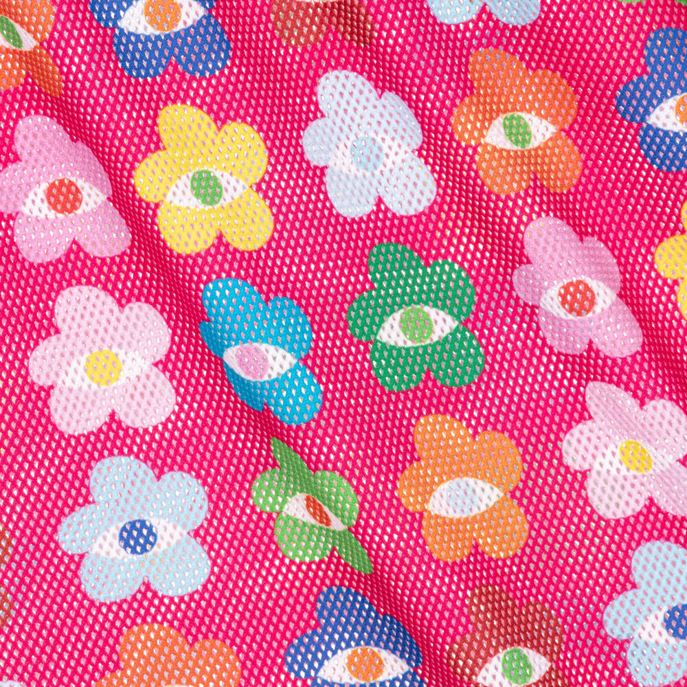 Agatha Ruiz de la Prada-Girls Pink Floral Mesh Dress | Childrensalon Outlet