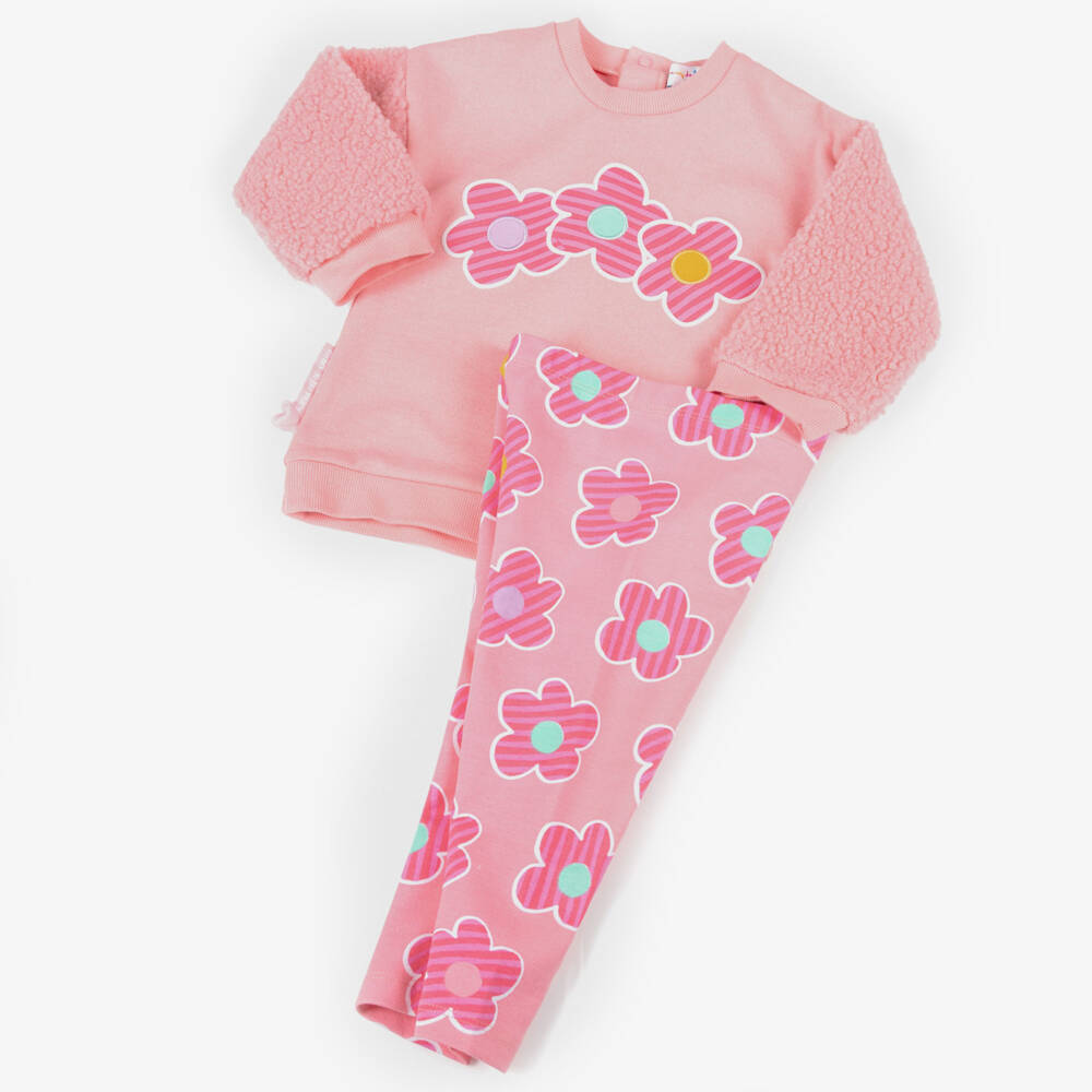 Agatha Ruiz de la Prada-Розовый цветочный комплект для девочек | Childrensalon Outlet