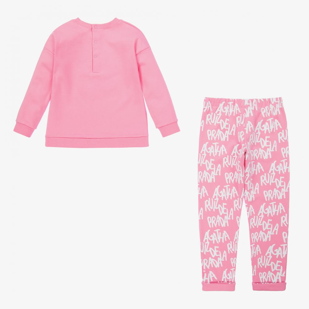 Agatha Ruiz de la Prada-Розовый спортивный костюм для девочек | Childrensalon Outlet