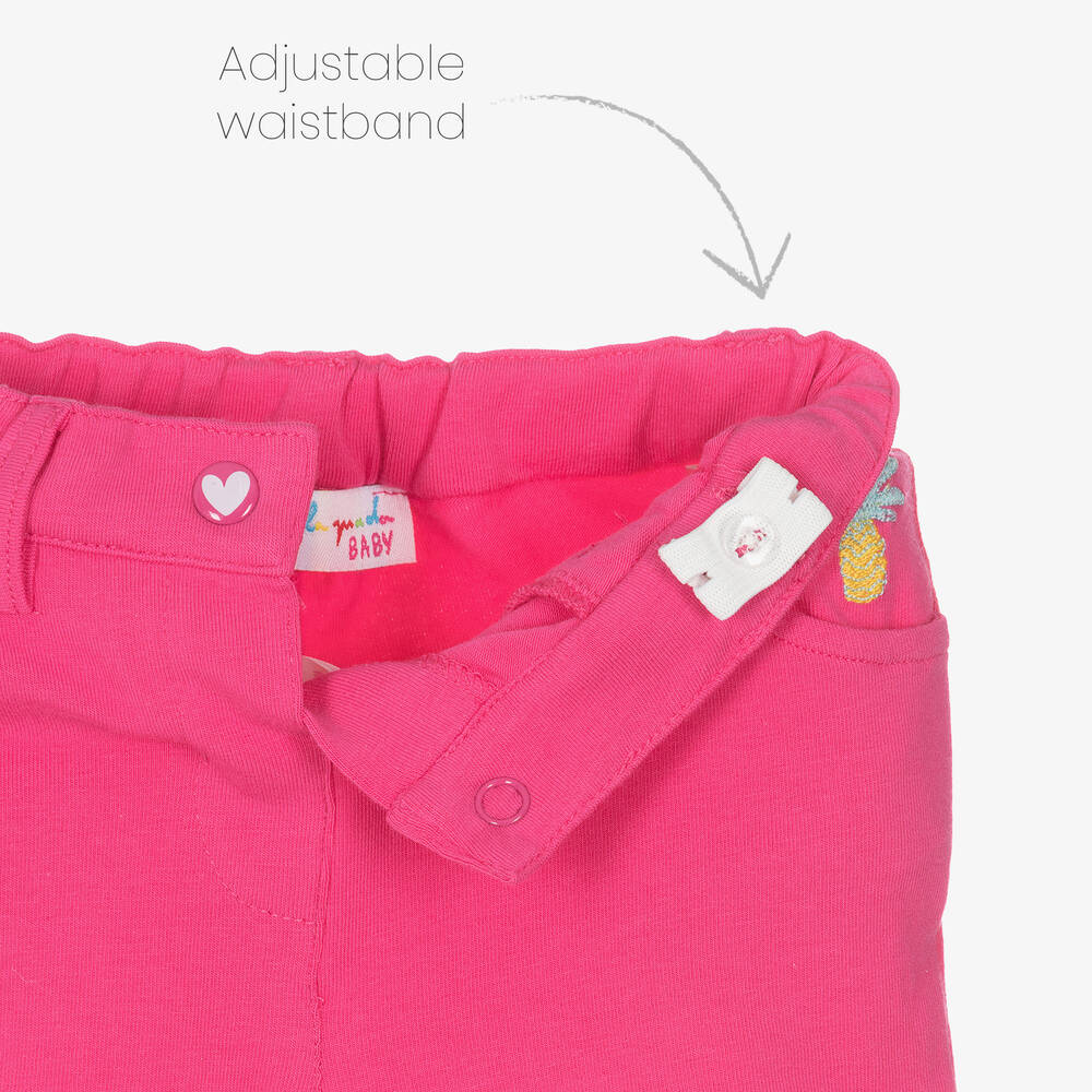 Agatha Ruiz de la Prada-Girls Pink Fruit Cotton Shorts Set | Childrensalon Outlet