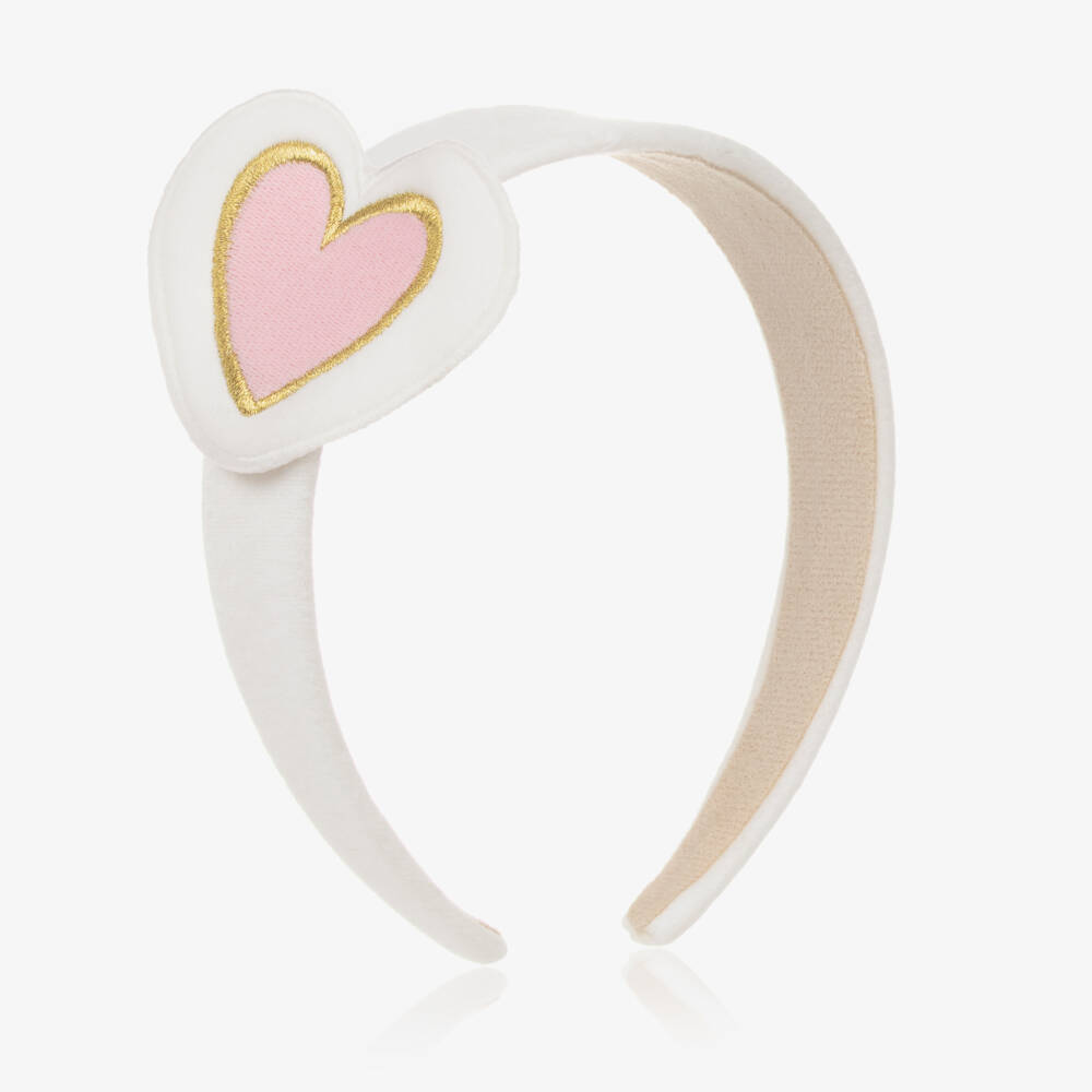 Agatha Ruiz de la Prada-Girls Pink Heart Headband | Childrensalon Outlet