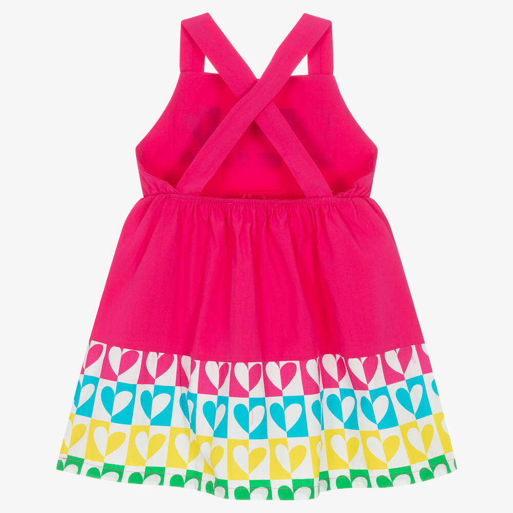 Agatha Ruiz de la Prada-Розовое платье с сердечками | Childrensalon Outlet