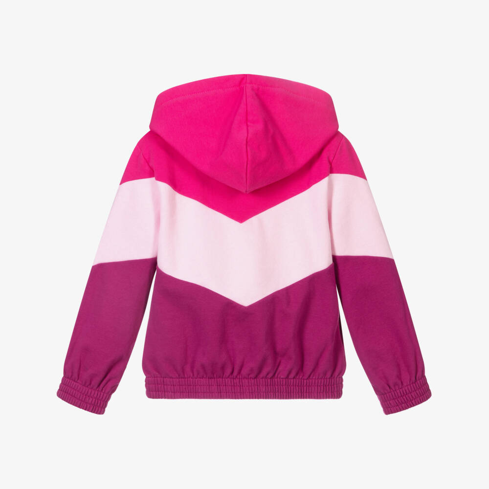 Agatha Ruiz de la Prada-Girls Pink Hooded Zip-Up Top | Childrensalon Outlet
