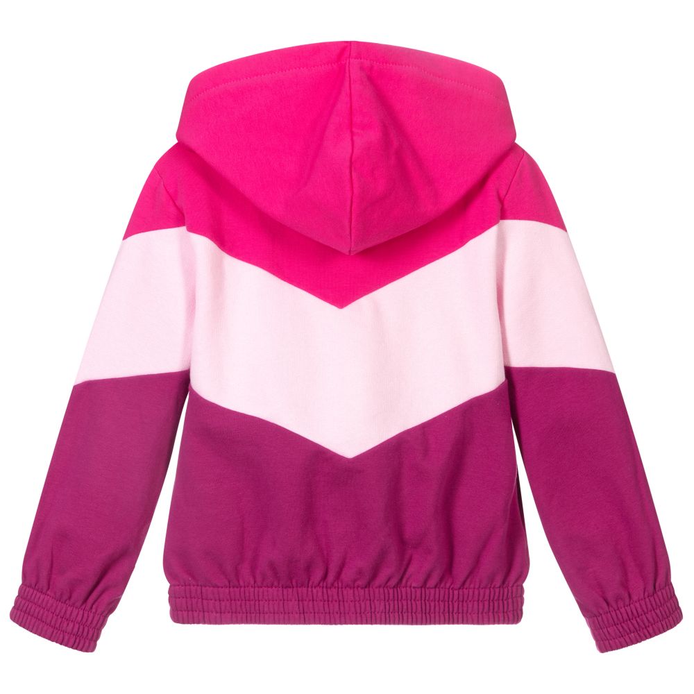 Agatha Ruiz de la Prada-Girls Pink Hooded Zip-Up Top | Childrensalon Outlet