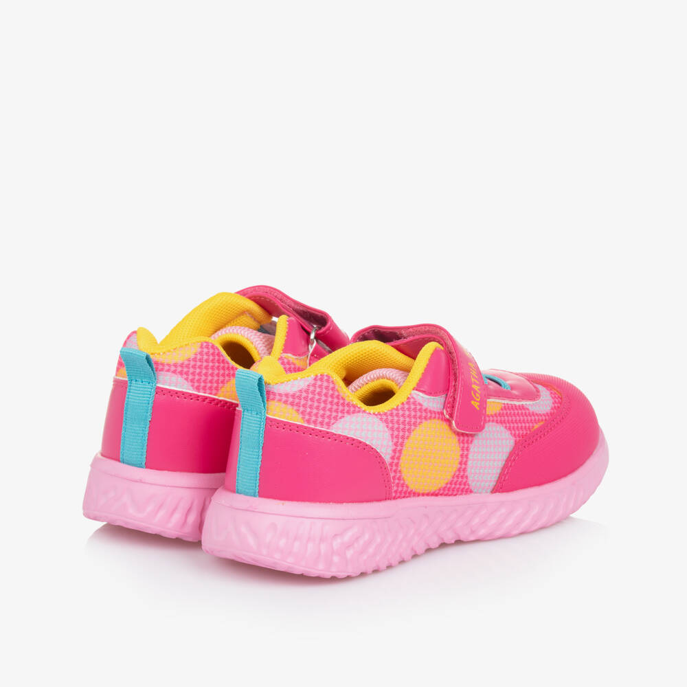Agatha Ruiz de la Prada-Girls Pink Polka Dot Sneakers | Childrensalon Outlet