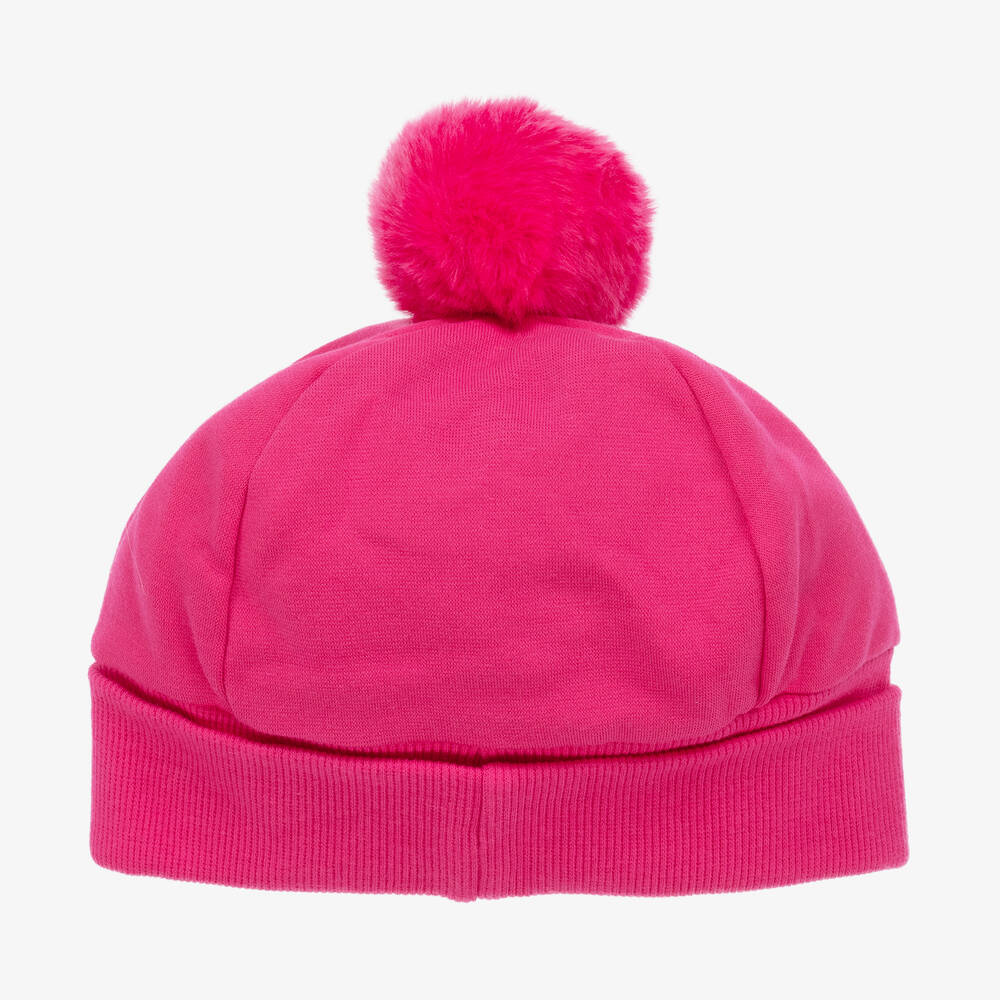 Agatha Ruiz de la Prada-Розовая шапка с помпоном и шарф | Childrensalon Outlet