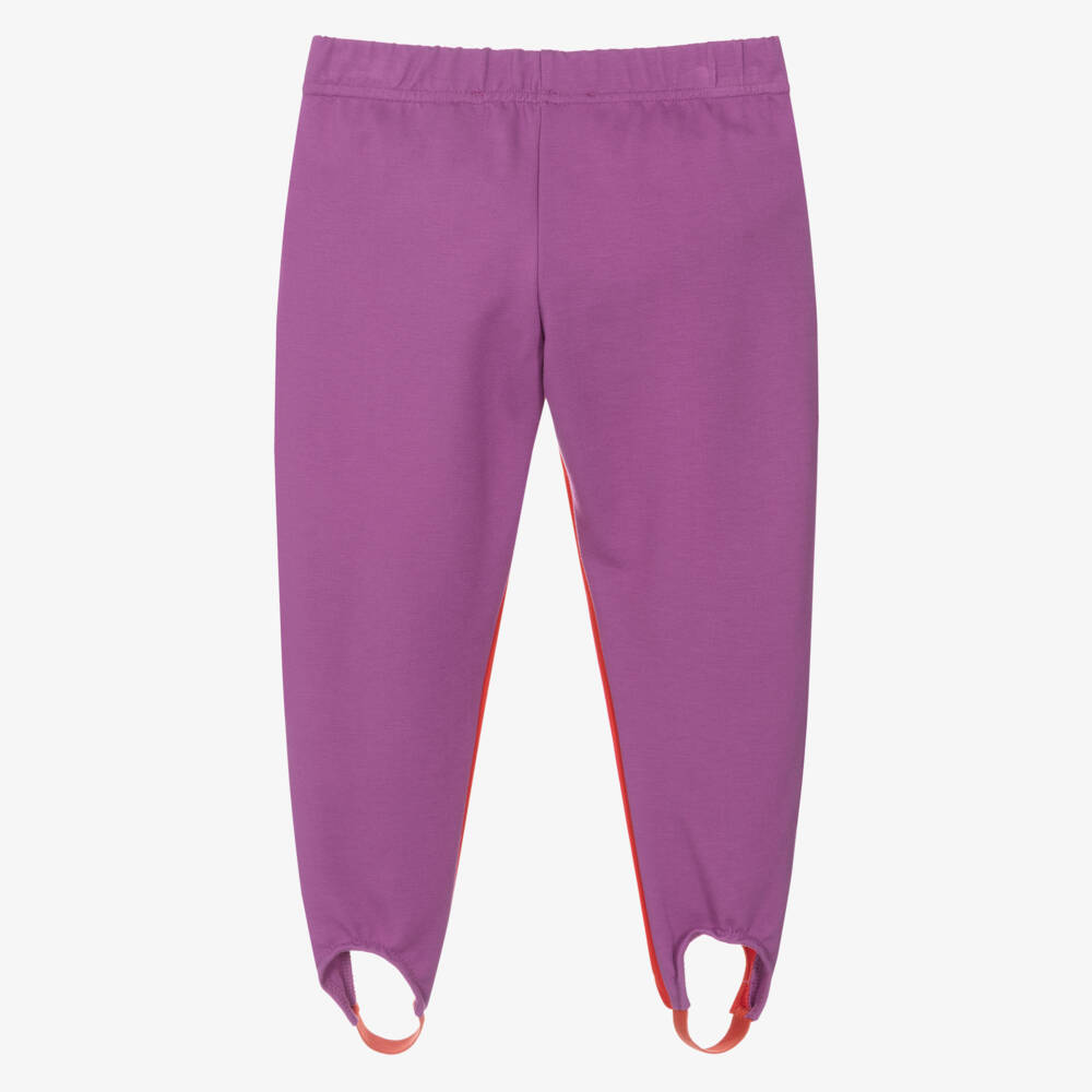 Agatha Ruiz de la Prada-Леггинсы розовые и фиолетовые с сердечками для девочек | Childrensalon Outlet