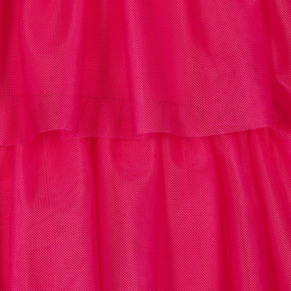 Agatha Ruiz de la Prada-Girls Pink Ruffle Tulle Dress | Childrensalon Outlet