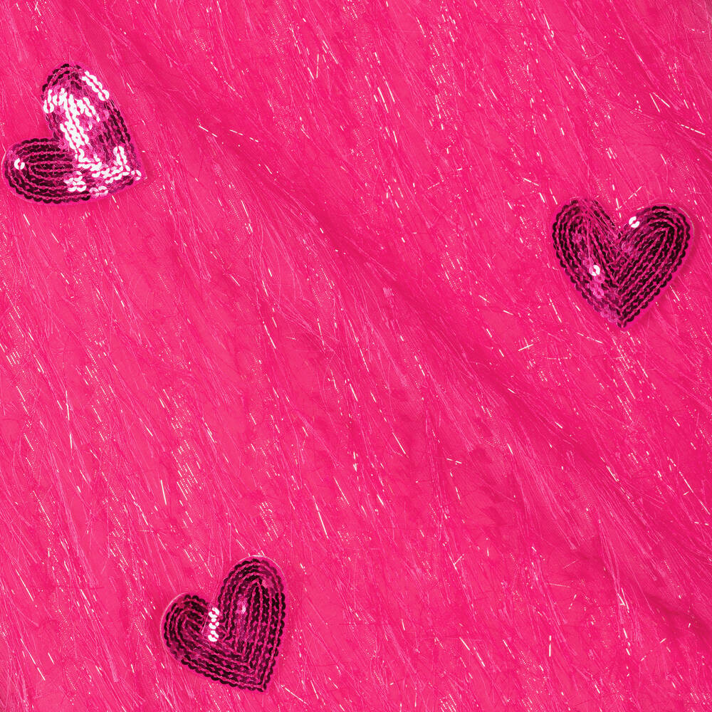 Agatha Ruiz de la Prada-Girls Pink Sequin Heart Dress | Childrensalon Outlet