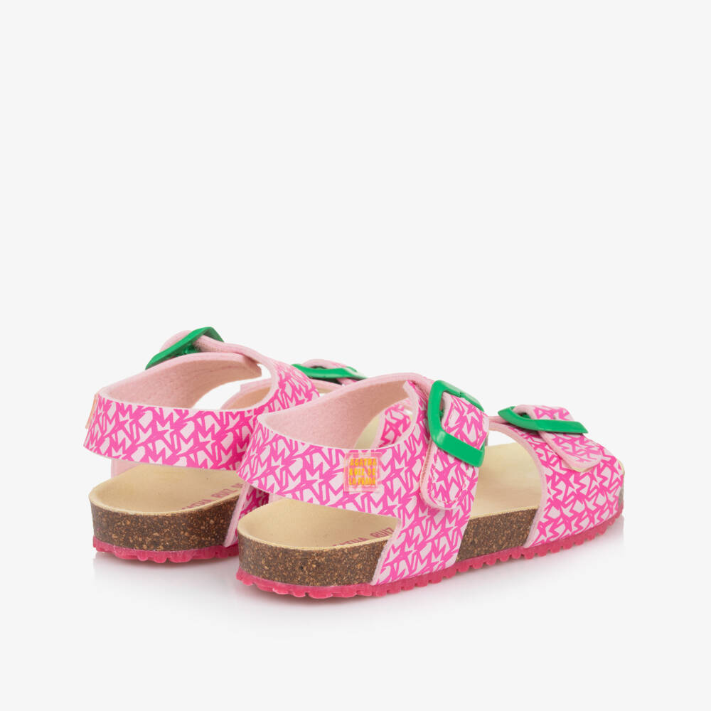 Agatha Ruiz de la Prada-Girls Pink Starry Faux Sandals | Childrensalon Outlet