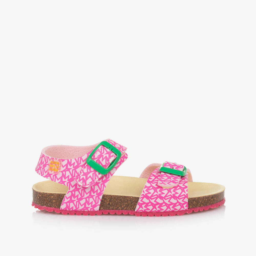 Agatha Ruiz de la Prada-Girls Pink Starry Faux Sandals | Childrensalon Outlet