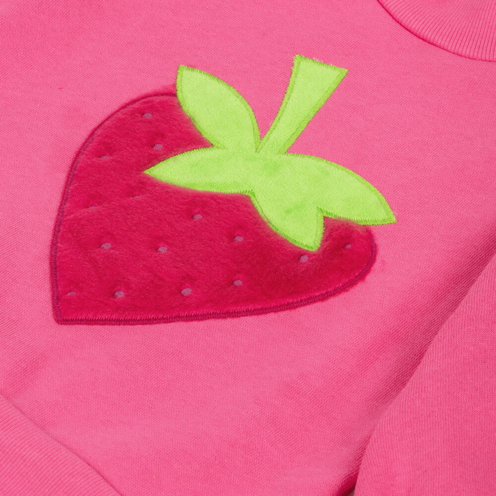 Agatha Ruiz de la Prada-Girls Pink Strawberry Jumper | Childrensalon Outlet