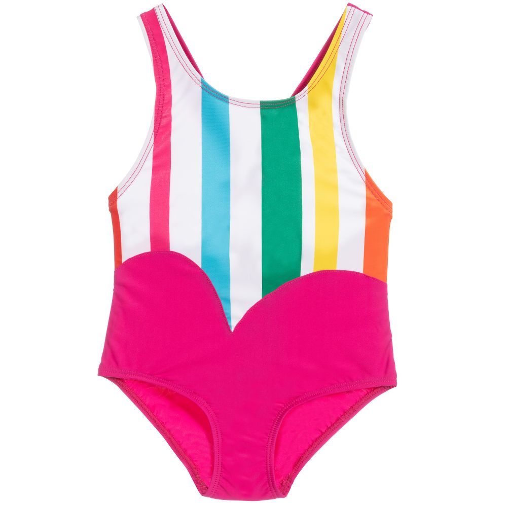Agatha Ruiz de la Prada-مايو لون زهري مقلم للبنات | Childrensalon Outlet