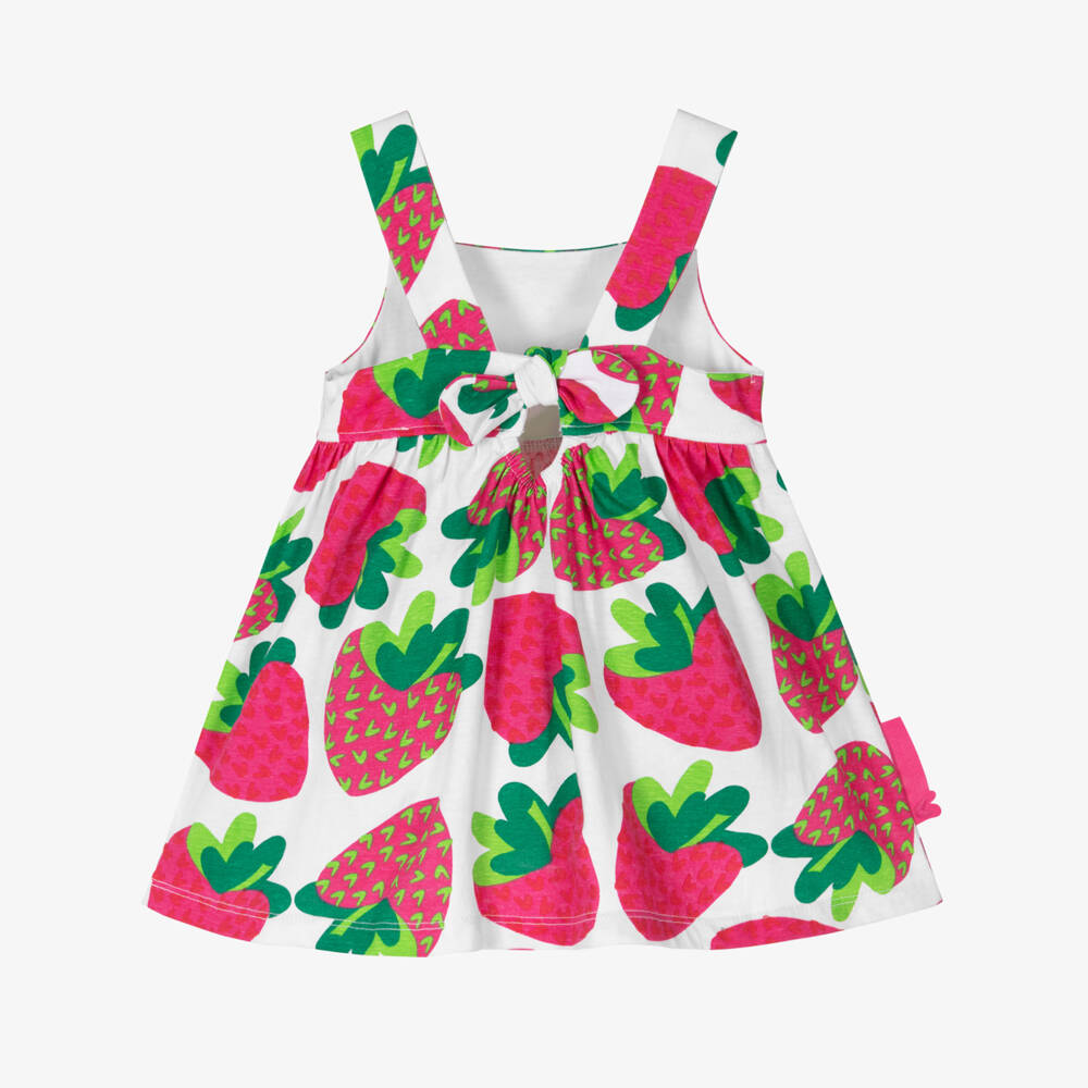 Agatha Ruiz de la Prada-Girls Pink & White Berry Delight Dress | Childrensalon Outlet