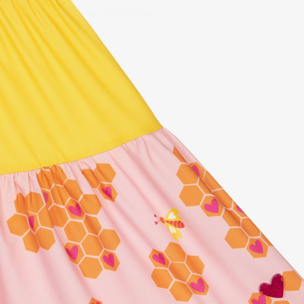 Agatha Ruiz de la Prada-Girls Pink & Yellow Dress | Childrensalon Outlet