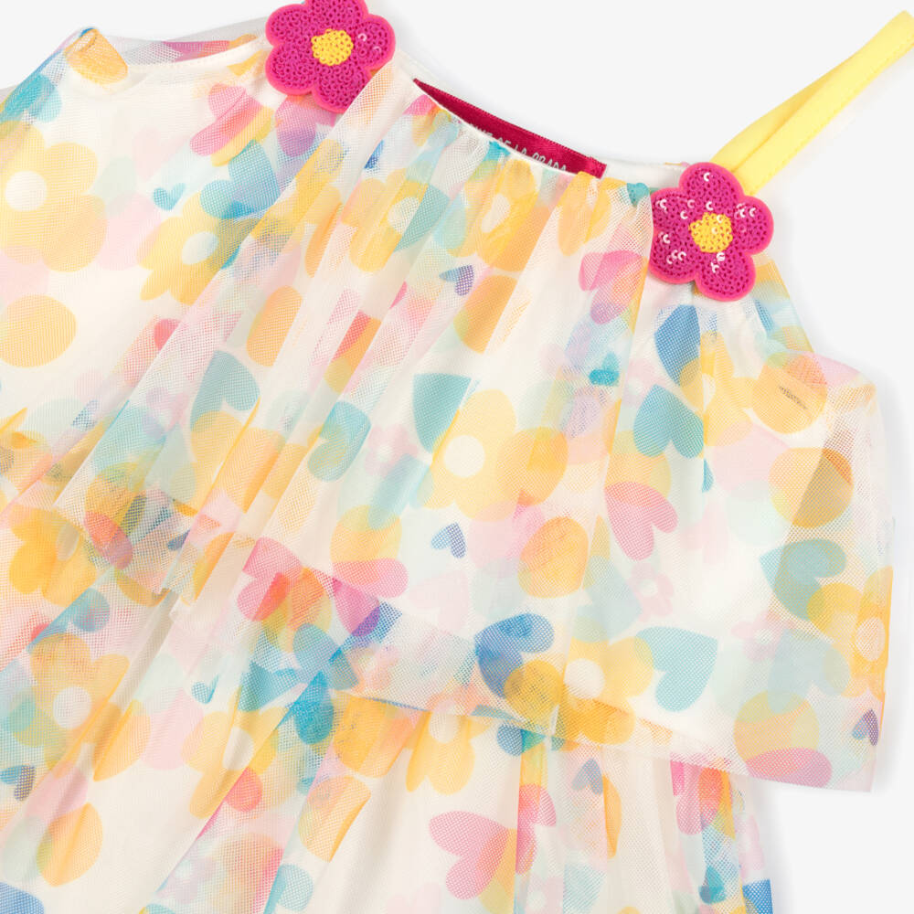 Agatha Ruiz de la Prada-Girls Pink & Yellow Tulle Layers | Childrensalon Outlet