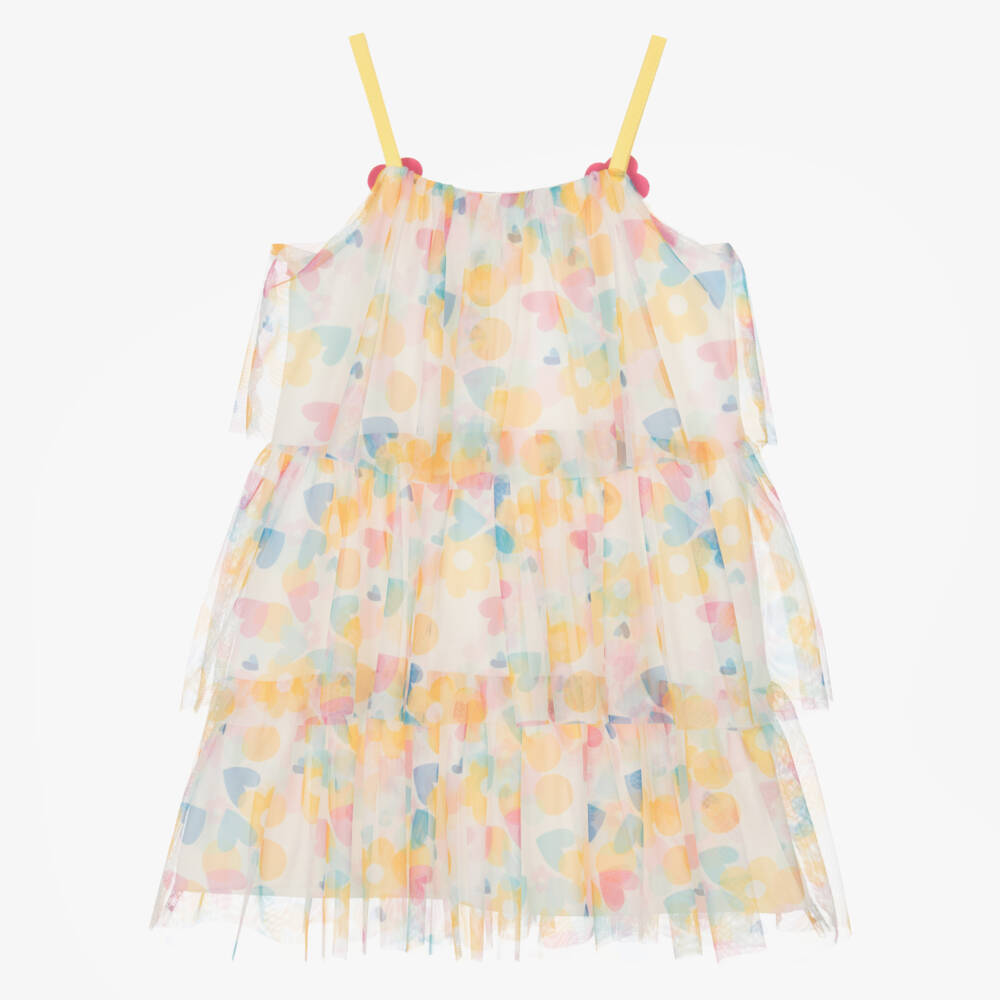 Agatha Ruiz de la Prada-Girls Pink & Yellow Tulle Layers | Childrensalon Outlet