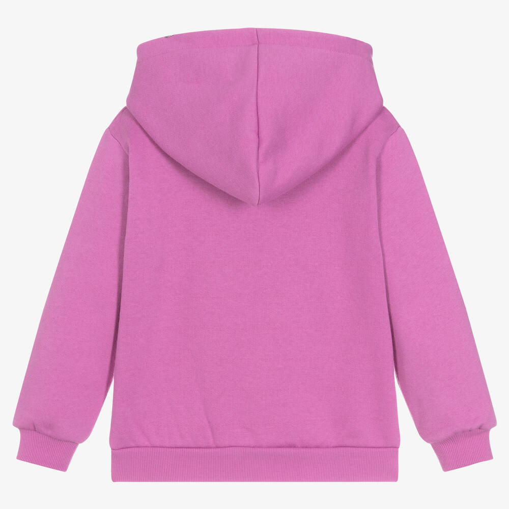 Agatha Ruiz de la Prada-توب هودي قطن جيرسي لون بنفسجي | Childrensalon Outlet