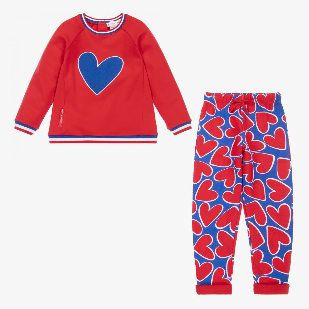 Agatha Ruiz de la Prada-Красно-синий спортивный костюм для девочек | Childrensalon Outlet