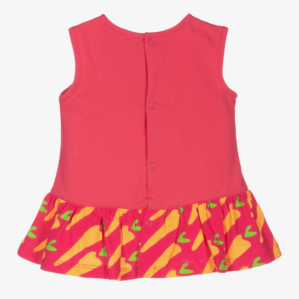Agatha Ruiz de la Prada-Girls Red Cotton Carrot Dress | Childrensalon Outlet