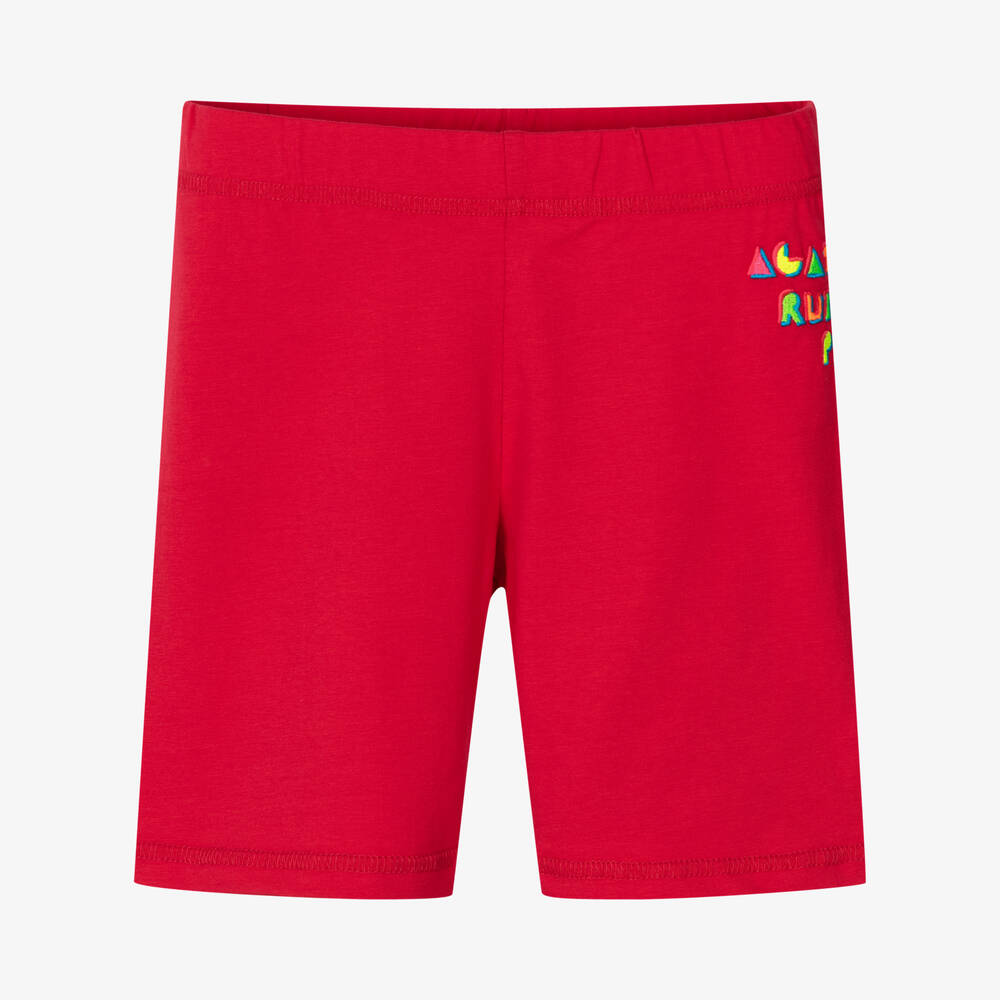 Agatha Ruiz de la Prada-Girls Red Cotton Cycling Shorts  | Childrensalon Outlet