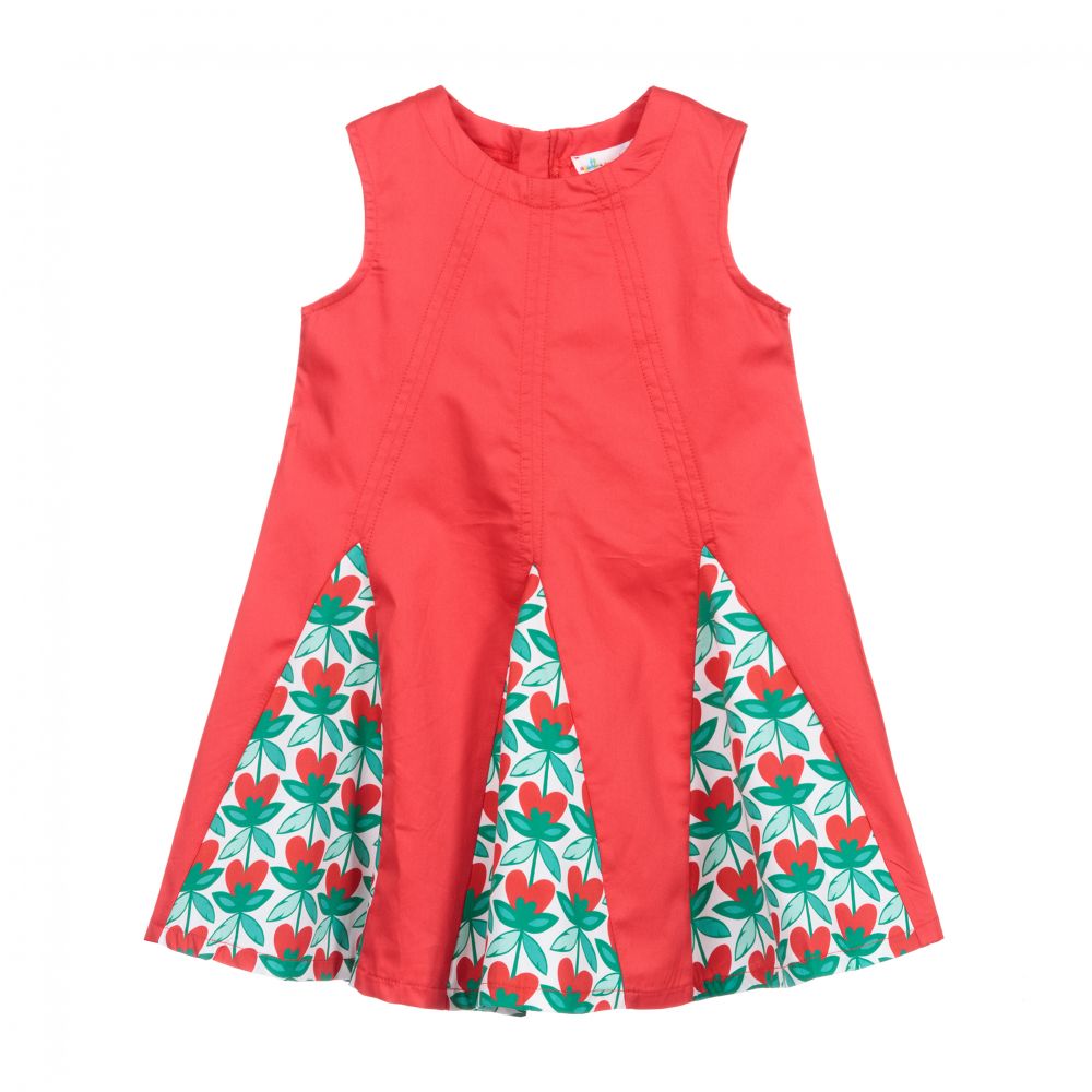 Agatha Ruiz de la Prada - Girls Red Cotton Dress | Childrensalon
