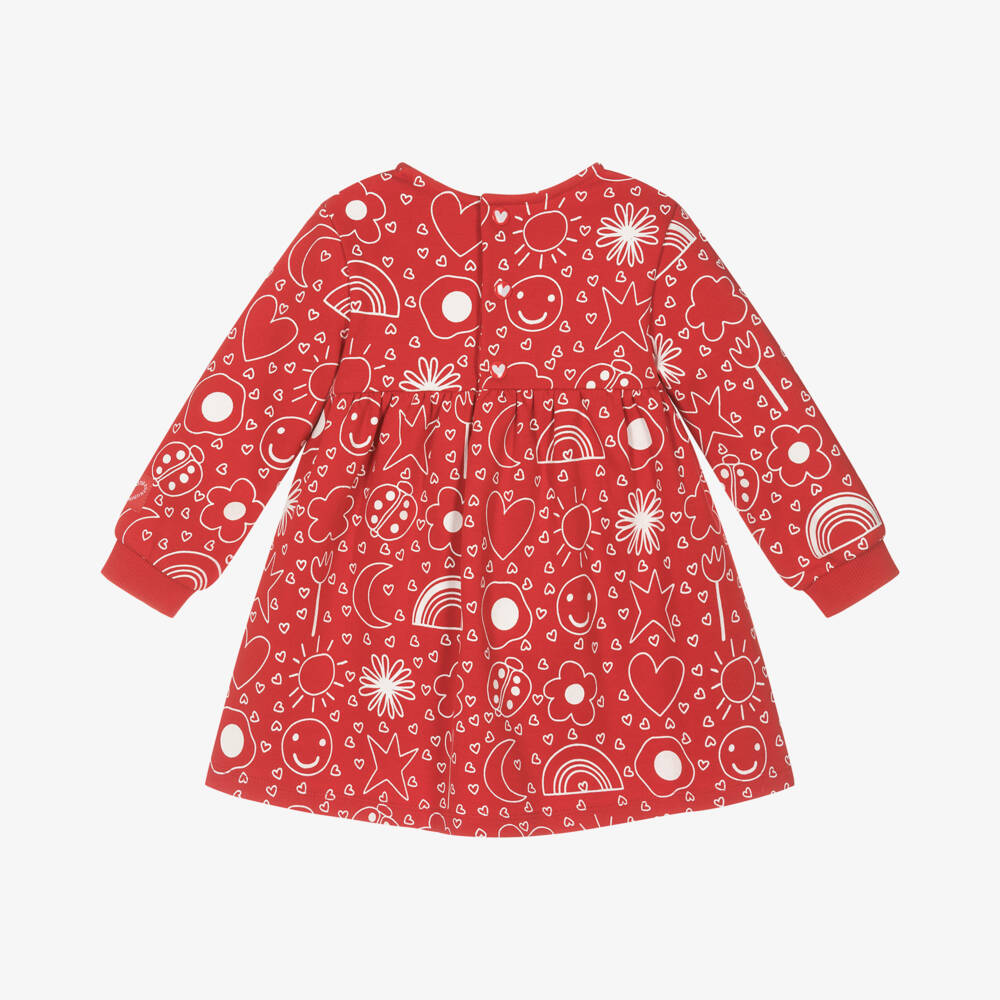 اجاثا رويز دي لا برادا-طقم فستان قطن لون أحمر | Childrensalon Outlet
