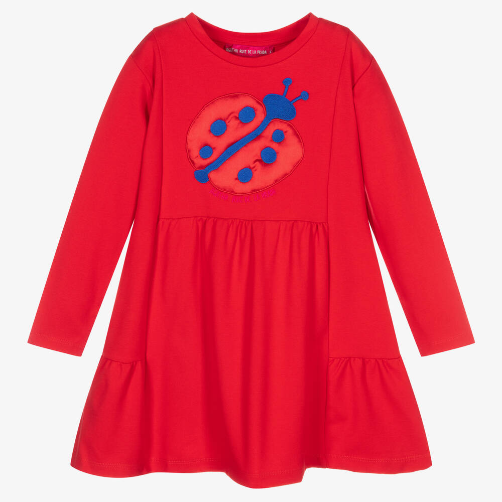 Agatha Ruiz de la Prada-Girls Red Ladybird Dress | Childrensalon Outlet