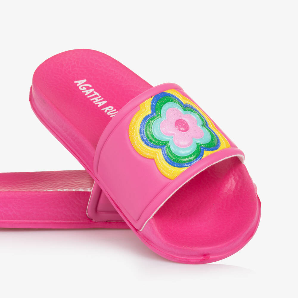 Agatha Ruiz de la Prada-Сандалии с розовым сердцем для девочек | Childrensalon Outlet