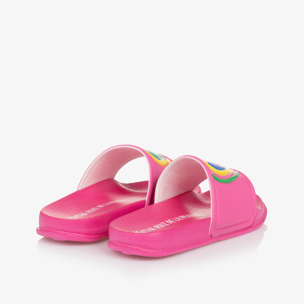 Agatha Ruiz de la Prada-Сандалии с розовым сердцем для девочек | Childrensalon Outlet