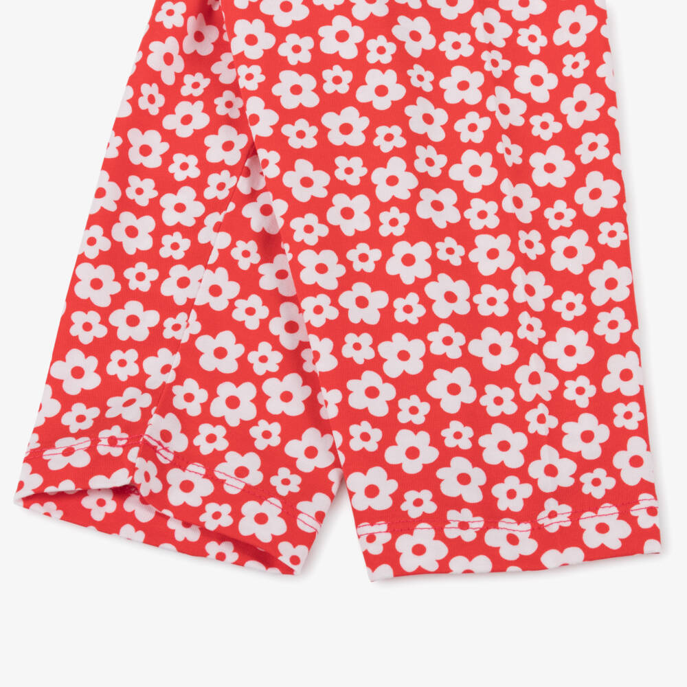 Agatha Ruiz de la Prada-Girls Scarlet Floral Crop Leggings | Childrensalon Outlet