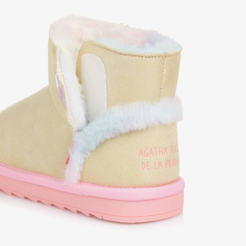 Agatha Ruiz de la Prada-Girls Shimmering Gold Ankle Boots | Childrensalon Outlet