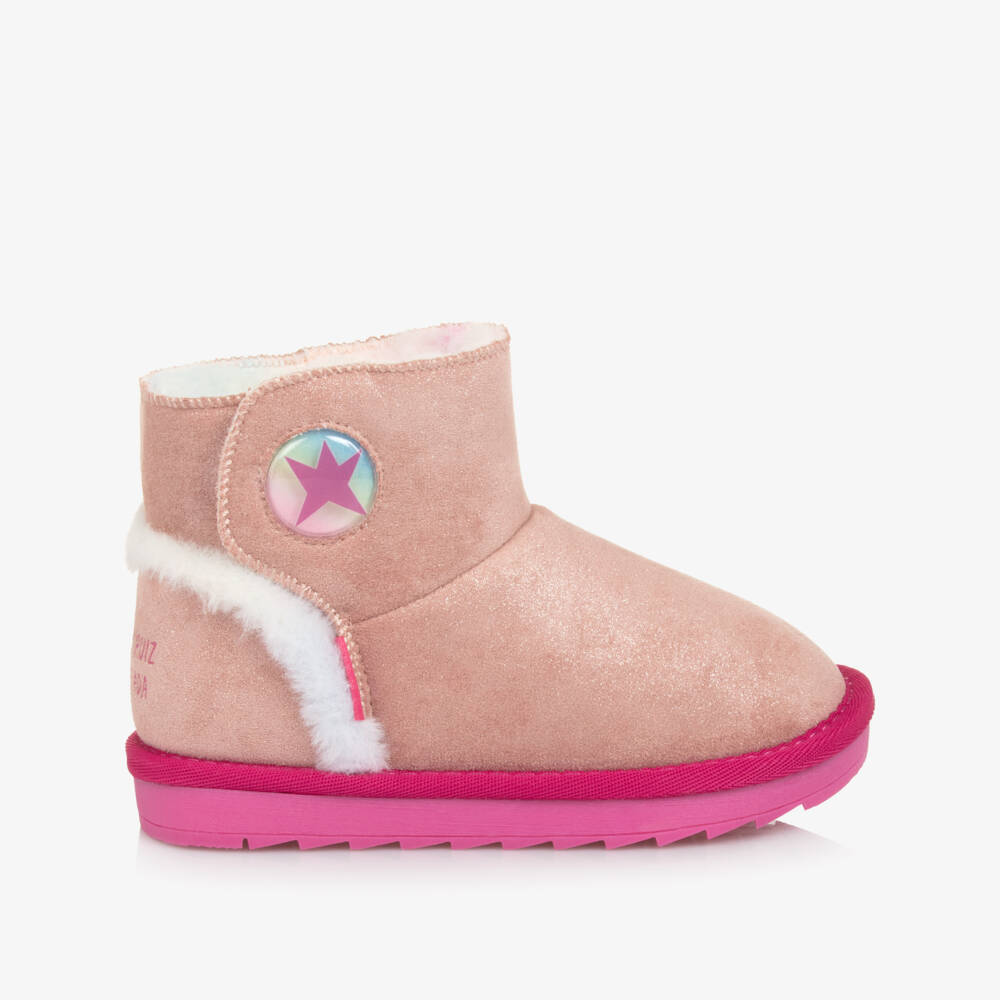 Agatha Ruiz de la Prada-Girls Shimmering Pink Boots | Childrensalon Outlet