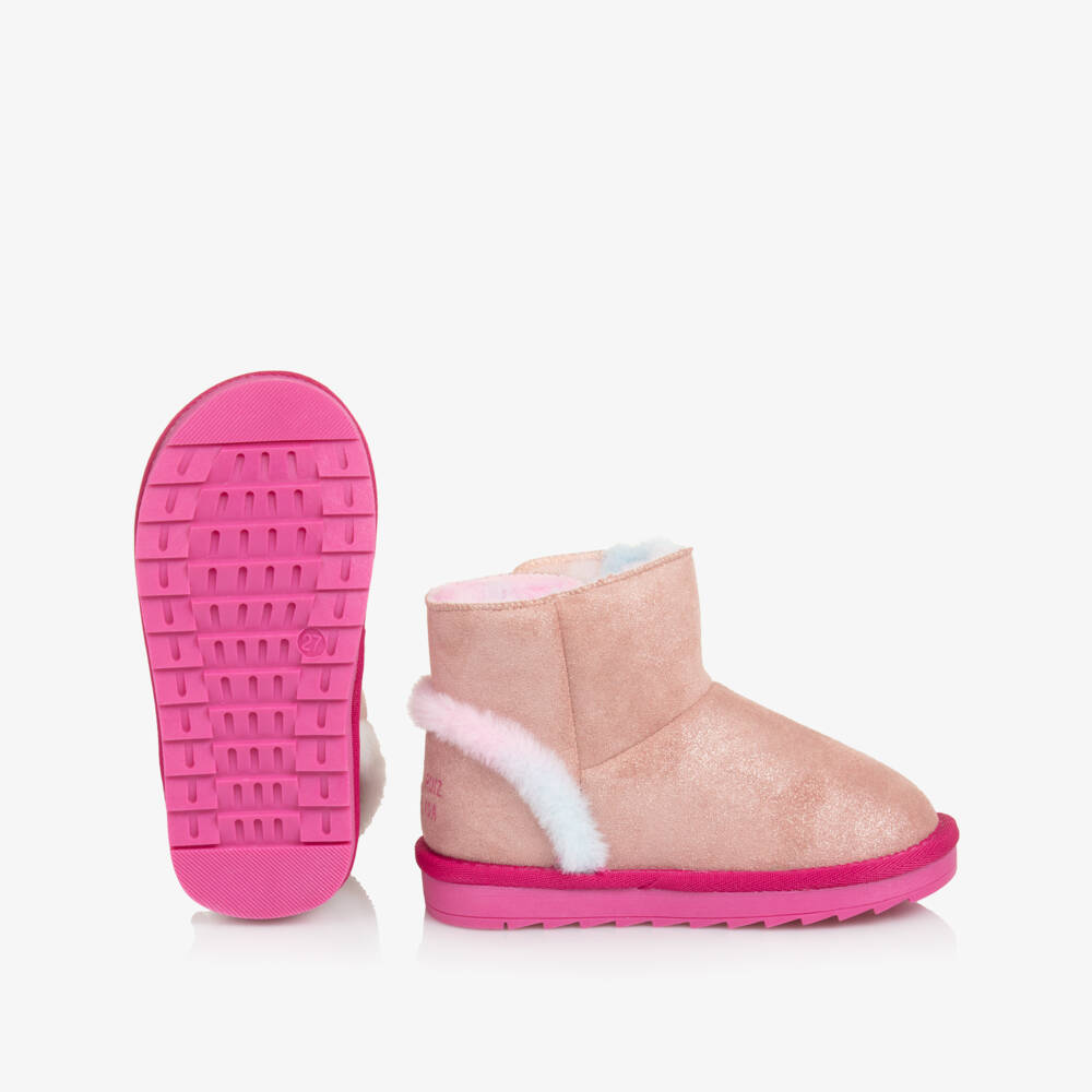 Agatha Ruiz de la Prada-Girls Shimmering Pink Boots | Childrensalon Outlet