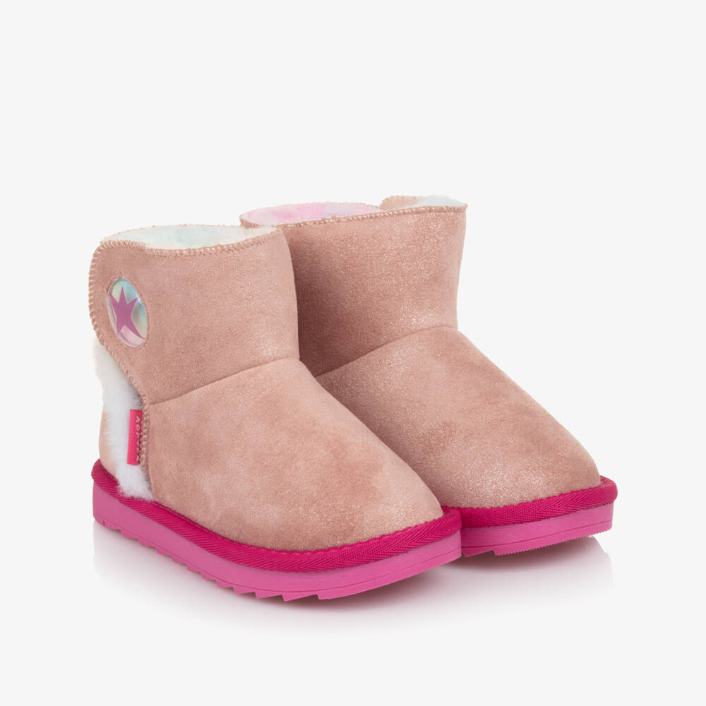 Agatha Ruiz de la Prada-Girls Shimmering Pink Boots | Childrensalon Outlet