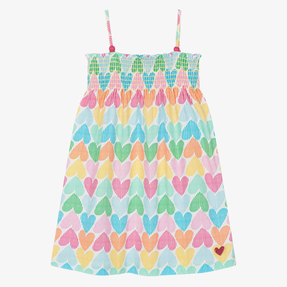 Agatha Ruiz de la Prada-Платье на бретелях с сердечками для девочек | Childrensalon Outlet