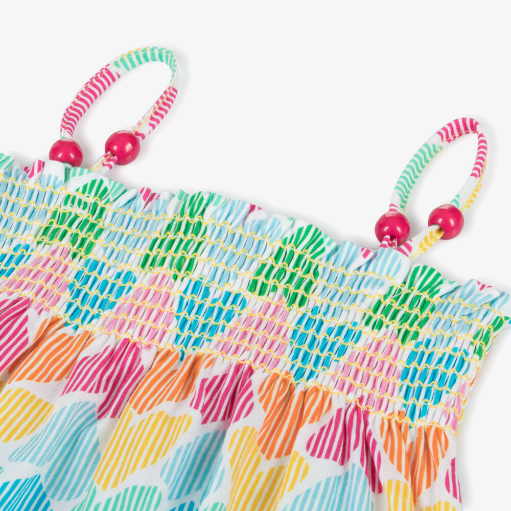 Agatha Ruiz de la Prada-Girls Strappy Dress with Heart Design | Childrensalon Outlet