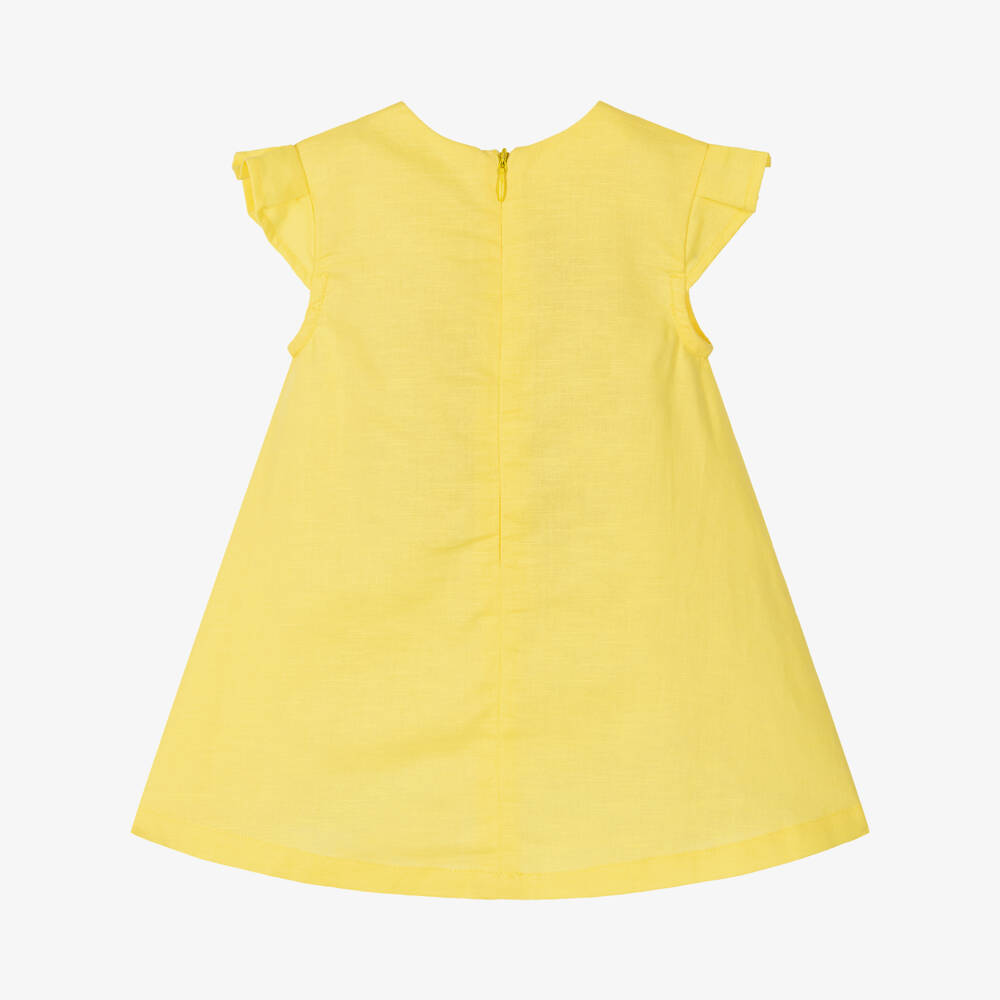 Agatha Ruiz de la Prada-Льняное хлопковое платье с цветочным узором для девочек | Childrensalon Outlet